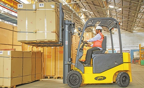 Forklift crane training